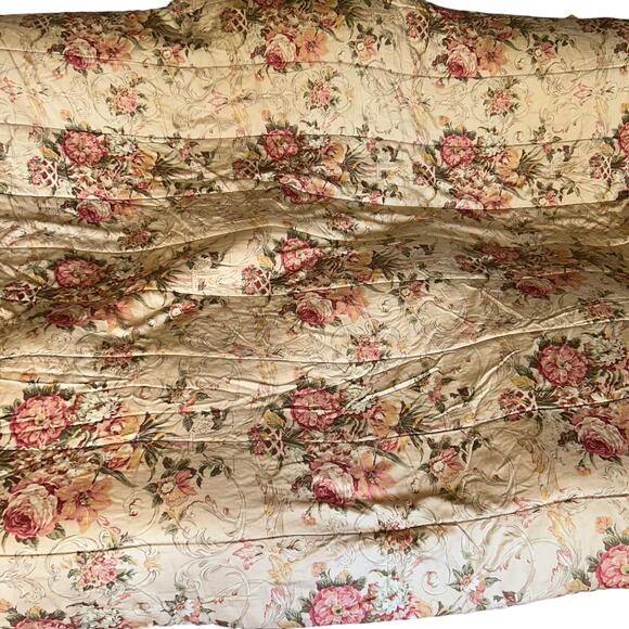 RALPH LAUREN Hydrangea Flora Natural FULL/QUEEN Comforter Vintage USA Made - Picture 5 of 11